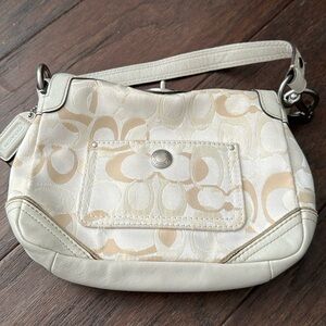 Coach Purse (Cream, Small)